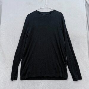 Zegna Sports Sweater Mens XL Gray Stretch Tencel Pullover Casual